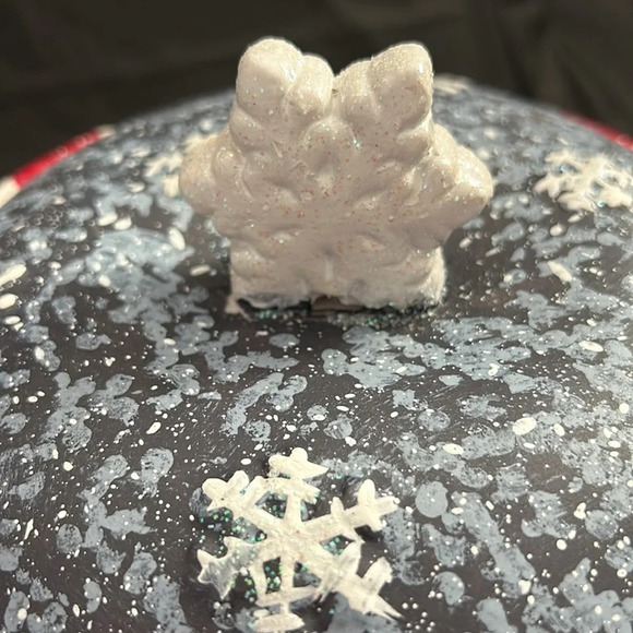 Christmas Ceramic Snowman Cookie Jar - Picture 2 of 8